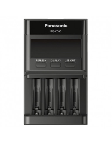 Încărcător Acumulatori Panasonic BQ-CC65E, Negru