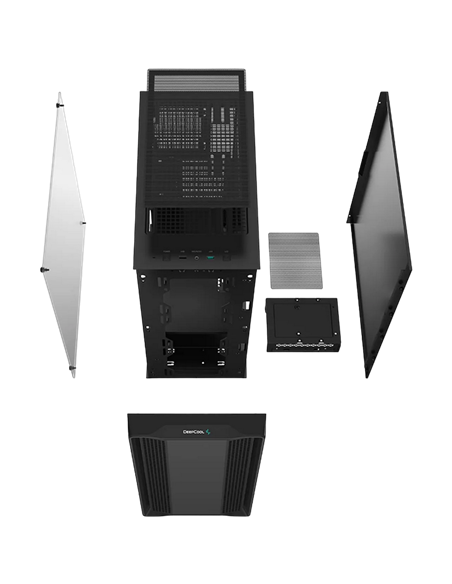 Carcasă PC Deepcool CC560 Limited V2, Midi-Tower, Fără PSU, Negru