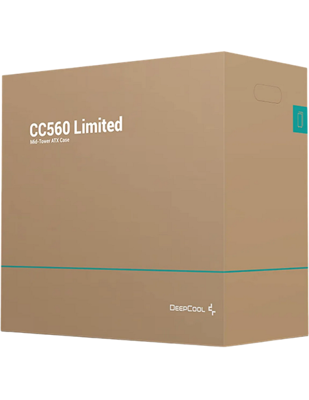 Carcasă PC Deepcool CC560 Limited V2, Midi-Tower, Fără PSU, Negru