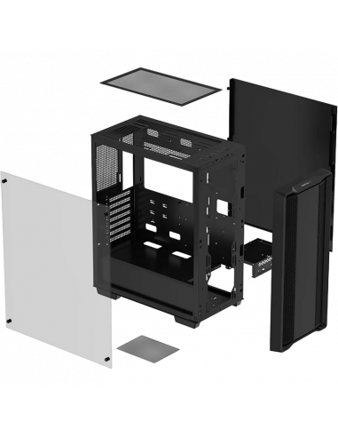 Компьютерный корпус Deepcool CC560 Limited V2, Midi-Tower, Без блока питания, Чёрный