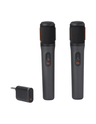 Микрофон для живого исполнения JBL PartyBox Wireless Microphones, Беспроводной, Чёрный