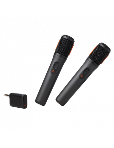 Microfon vocal JBL PartyBox Wireless Microphones, Fără fir, Negru
