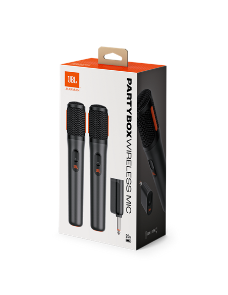 Microfon vocal JBL PartyBox Wireless Microphones, Fără fir, Negru Microfon vocal JBL PartyBox Wireless Microphones, Fără fir, Negru