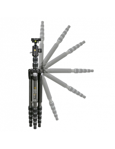 Trepied/Monopod Vanguard VEO3T 265HCBP, Cap video/Cap trepied de minge, Negru