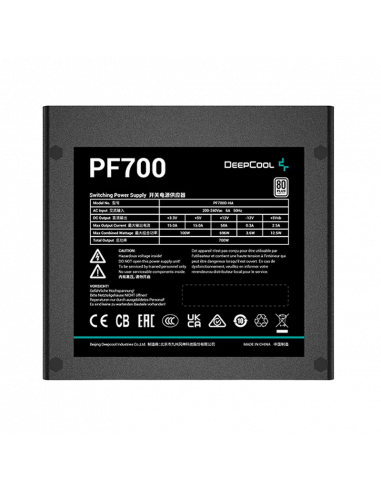 Блок питания для компьютеров Deepcool PF700, 700Вт, ATX, Немодульный