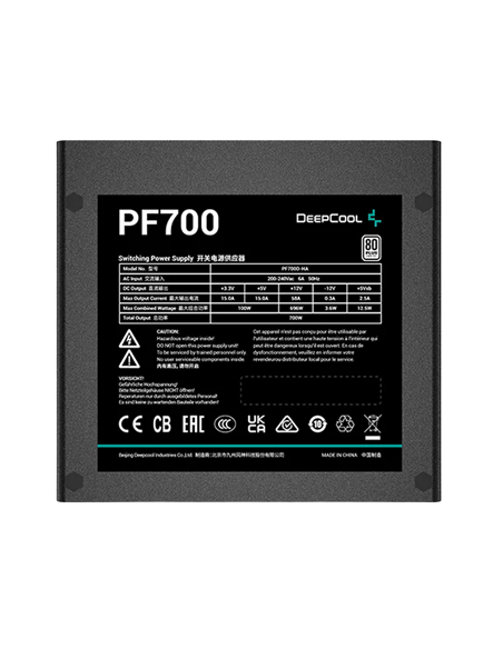 Sursă Alimentare PC Deepcool PF700, 700W, ATX, Nemodular