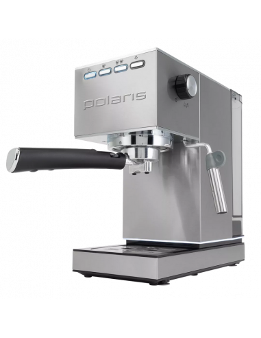 Cafetiera manuala Polaris PCM1542E, 1350W, Oțel inoxidabil