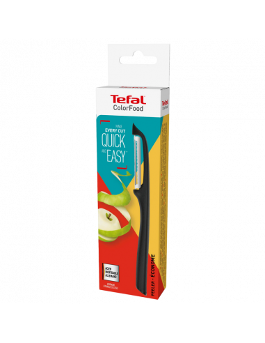 Cuțit pentru curățarea legumelor Tefal K2731404, Negru