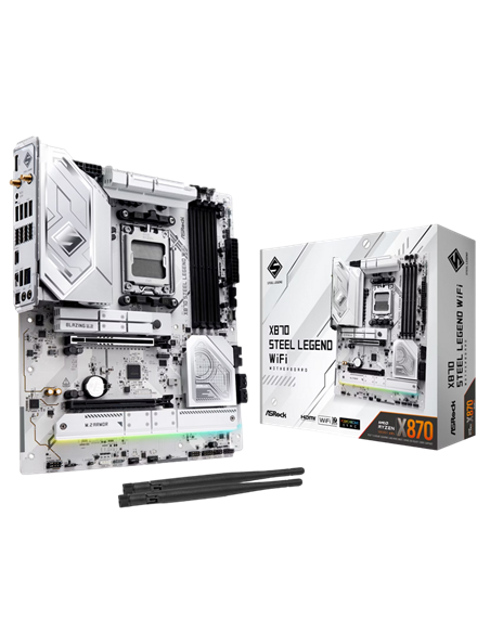 Материнская плата ASRock X870 STEEL LEGEND WIFI, AM5, AMD X870, ATX