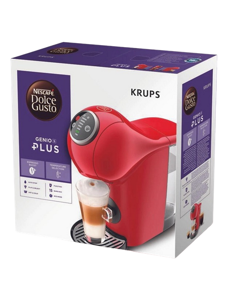 Капсульная Кофеварка Krups Genio S Plus KP340510, 1500Вт, Красный