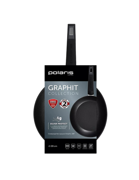 Tigaie Polaris Graphit-28F, 28cm, Grafit