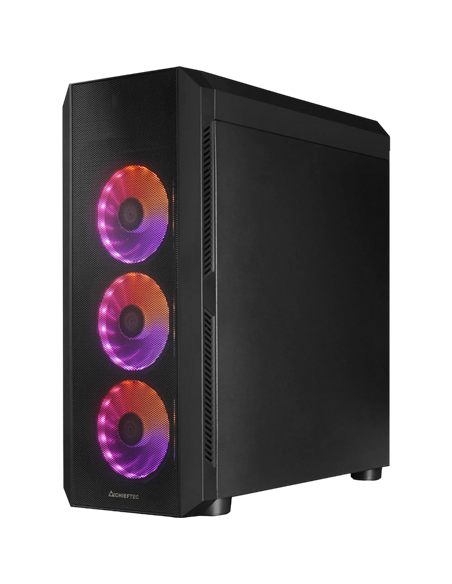 Компьютерный корпус Chieftec GL-04B-OP, Midi-Tower, ATX, Чёрный Компьютерный корпус Chieftec GL-04B-OP, Midi-Tower, ATX, Чёрный