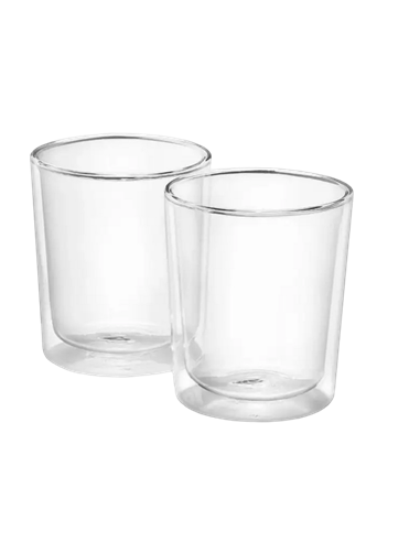 Set de pahare DeLongh DLSC318, 400 ml, 2 buc, Transparent