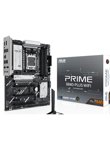 Материнская плата ASUS PRIME B840-PLUS WIFI, AM5, AMD B840, ATX