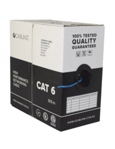 Cable UTP Cat.6, 23awg COPPER, 305M/CTN grey color APC carton packing 2