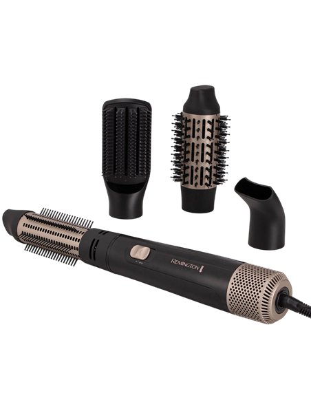 Uscător de păr-perie Remington AS7500, 1000W, Negru
