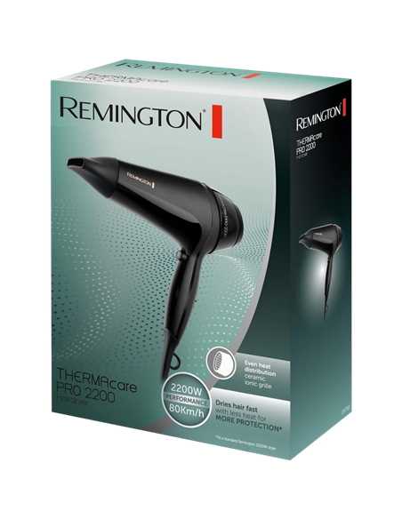 Фен Remington Thermacare Pro D5710, 2200Вт, Чёрный