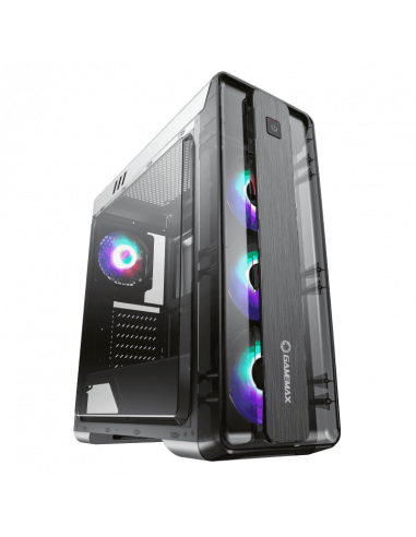 Компьютерный корпус Gamemax MoonLight FRGB, Midi-Tower, Без блока питания, Белый