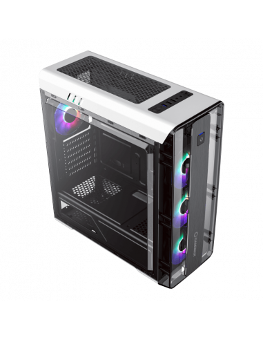 Компьютерный корпус Gamemax MoonLight FRGB, Midi-Tower, Без блока питания, Белый