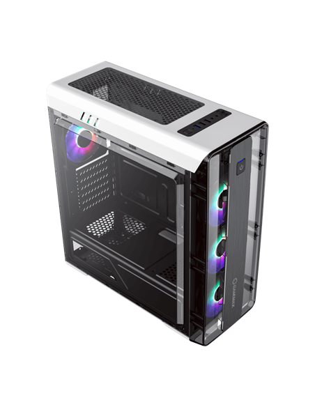 Компьютерный корпус Gamemax MoonLight FRGB, Midi-Tower, Без блока питания, Белый
