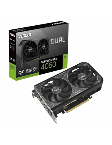 Видеокарта ASUS DUAL-RTX4060-O8G-V2, 8GB GDDR6 128бит 