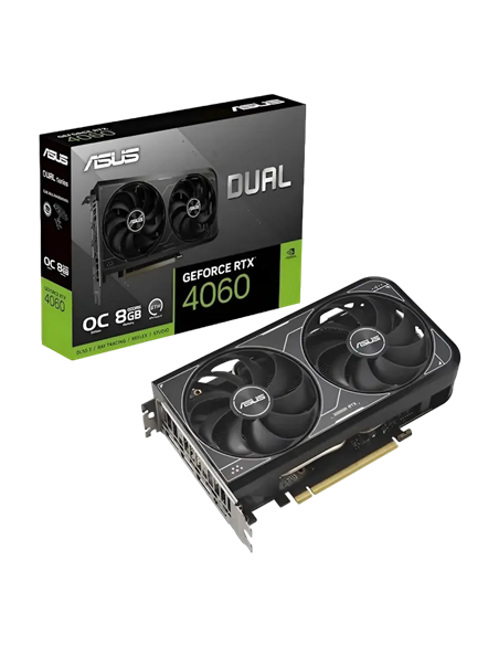 Видеокарта ASUS DUAL-RTX4060-O8G-V2, 8GB GDDR6 128бит 