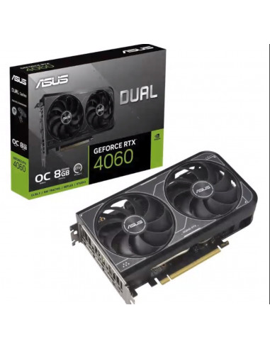 Видеокарта ASUS DUAL-RTX4060-O8G-V2, 8GB GDDR6 128бит 
