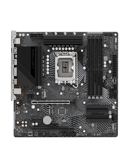 Материнская плата ASRock Z790M PG LIGHTNING/D4, LGA1700, Intel Z790, Micro-ATX