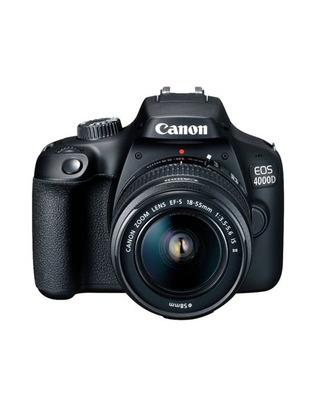 Aparat foto DSLR Canon EOS 4000D & EF-S 18-55mm f/3.5-5.6 DC III KIT