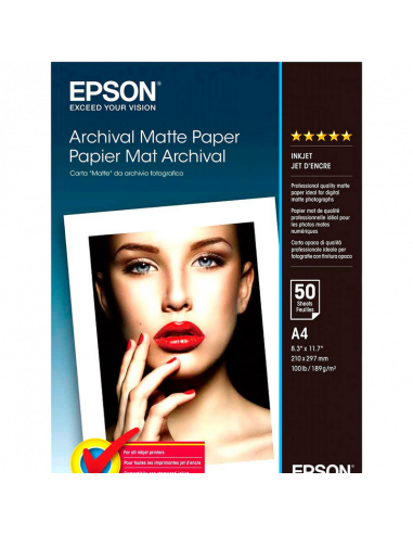 Фото бумага Epson Archival Matte Paper, A4