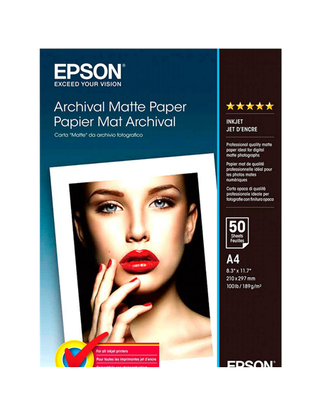 Фото бумага Epson Archival Matte Paper, A4