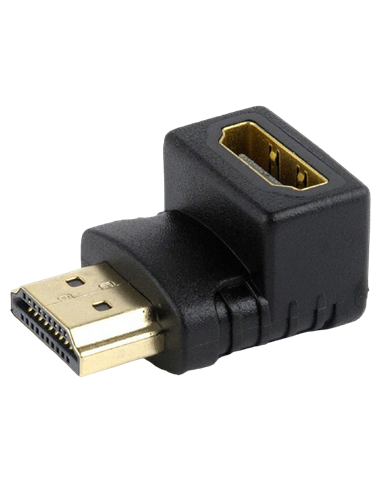 Видеоадаптер Cablexpert A-HDMI90-FML, HDMI (M) - HDMI (F), Чёрный
