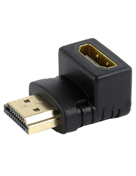 Видеоадаптер Cablexpert A-HDMI90-FML, HDMI (M) - HDMI (F), Чёрный
