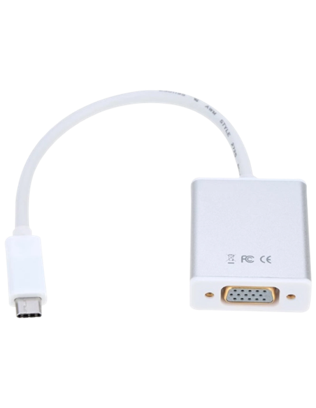 Видеоадаптер APC Electronic APC-631006, Type-C - VGA D-Sub, 0,15м, Белый