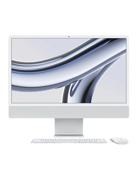 Моноблок Apple iMac A2873, 24", M3 with 8-core CPU and 10-core GPU, 16Гб/1024Гб, macOS Sonoma, Серебристый