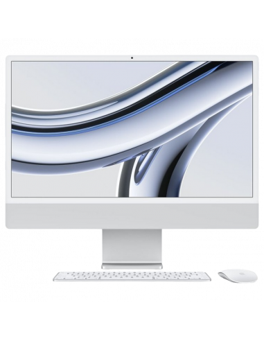 Computer All-in-One Apple iMac A2873, 24", M3 with 8-core CPU and 10-core GPU, 16GB/1024GB, macOS Sonoma, Argintiu