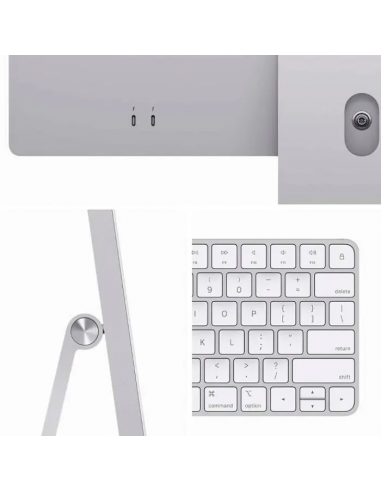 Computer All-in-One Apple iMac A2873, 24", M3 with 8-core CPU and 10-core GPU, 16GB/1024GB, macOS Sonoma, Argintiu