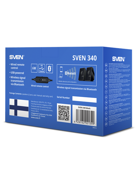 Boxe pentru calculator SVEN "340", Negru
