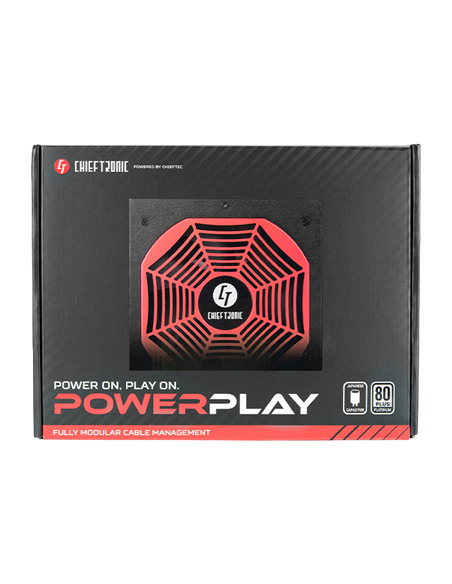 Блок питания для компьютеров Chieftec GPU-850FC, 850 Вт, ATX, Полностью модульный