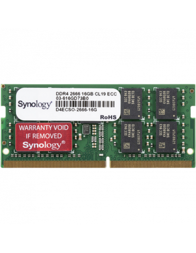 Оперативная память SYNOLOGY D4ECSO-2666-16G, DDR4 SDRAM, 2666 МГц, 16Гб