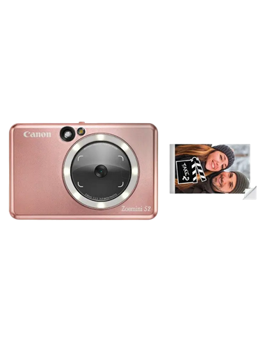 Фотопринтер Canon Zoemini S2, 2.0” x 3.0”, Розовое Золото