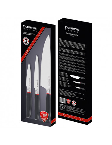 Set de Cuțite Polaris PRO collection-3SS, Negru
