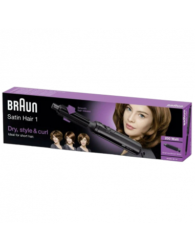 Фен-щётка Braun Satin Hair 1 AS110, 200 Вт, Белый