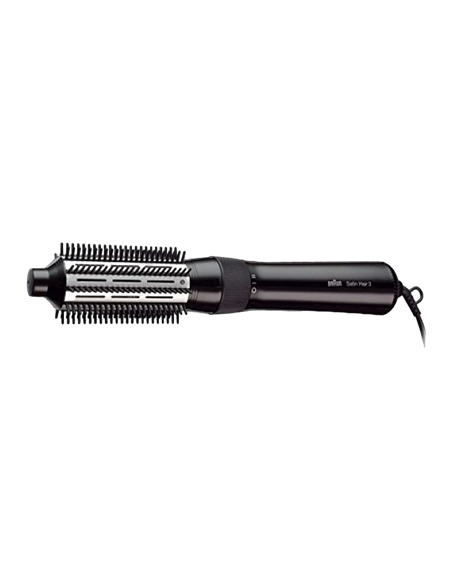 Uscător de păr-perie Braun Satin Hair 3 AS330, 400 W, Negru