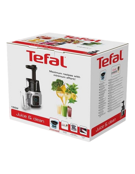 Storcător de fructe și legume Tefal ZC420E38, Negru Inox