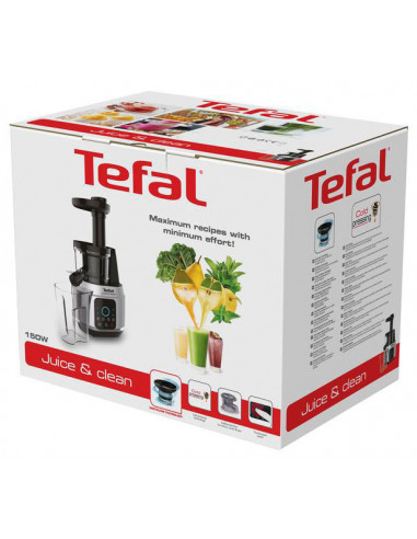 Storcător de fructe și legume Tefal ZC420E38, Negru Inox