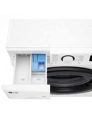 Mașină de spălat cu uscător LG F4DR509SBW, 9kg, Alb