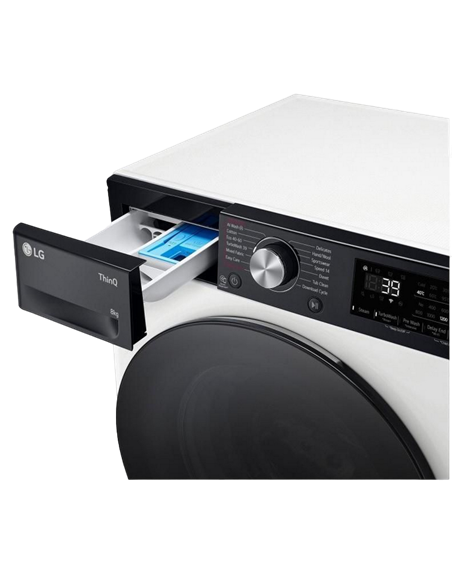 Mașină de spălat LG F2WR708S2H, 8kg, Alb