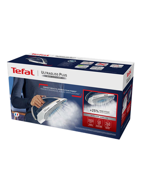 Fier de călcat Tefal Ultragliss Plus FV6812E0, 2800W, Albastru