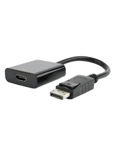 Видеоадаптер Cablexpert AB-DPM-HDMIF-002, DisplayPort (M) - HDMI (F), 0,1м, Чёрный